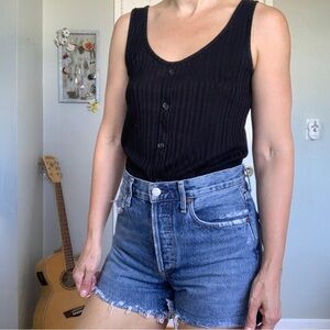 Agolde Reese denim shorts